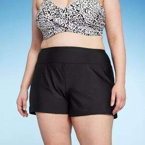 Women's Swim Boyshorts - Kona Sol Black